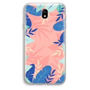 CaseCompany Tropisch: Samsung Galaxy J7 (2017) Transparant Hoesje