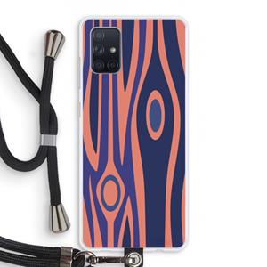 CaseCompany Bast A: Samsung Galaxy A71 Transparant Hoesje met koord