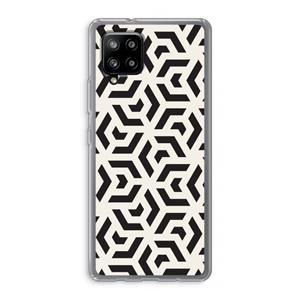 CaseCompany Crazy pattern: Samsung Galaxy A42 5G Transparant Hoesje