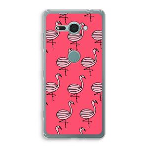 CaseCompany Flamingo: Sony Xperia XZ2 Compact Transparant Hoesje