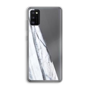 CaseCompany Gestreepte marmer: Samsung Galaxy A41 Transparant Hoesje