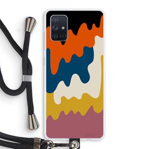 CaseCompany Baar A: Samsung Galaxy A71 Transparant Hoesje met koord