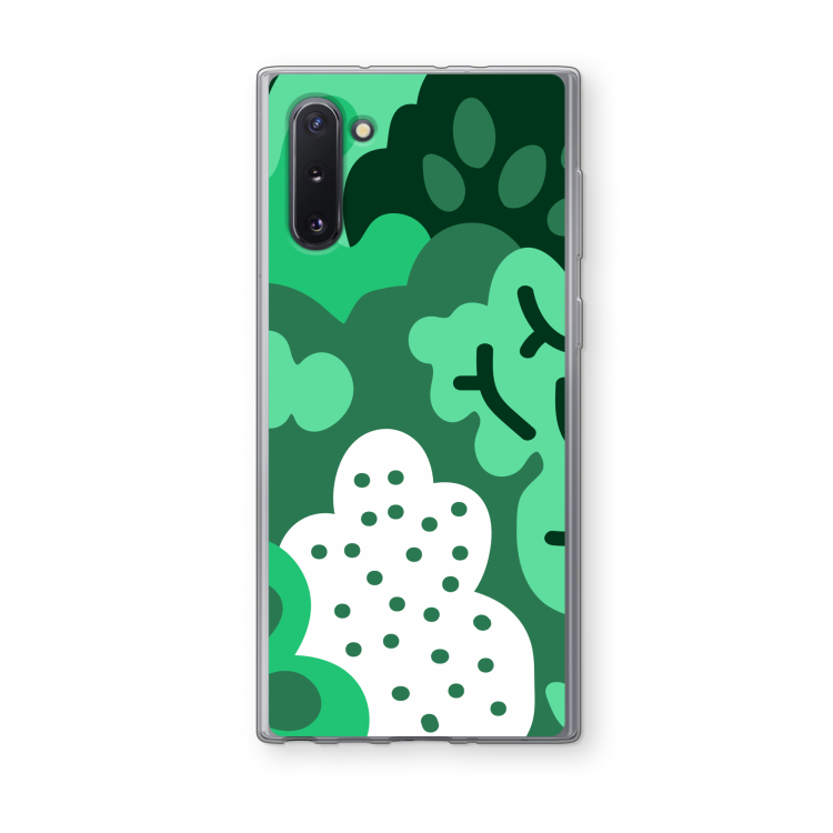 CaseCompany Bushes: Samsung Galaxy Note 10 Transparant Hoesje