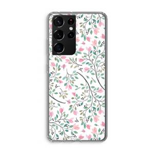 CaseCompany Sierlijke bloemen: Samsung Galaxy S21 Ultra Transparant Hoesje
