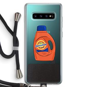 CaseCompany Ultra Sensitive: Samsung Galaxy S10 Plus Transparant Hoesje met koord