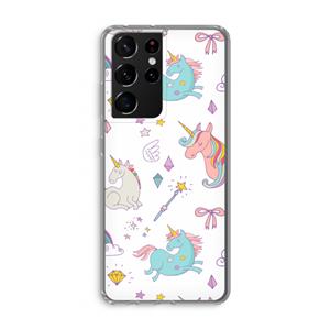 CaseCompany Fantasiewereld: Samsung Galaxy S21 Ultra Transparant Hoesje