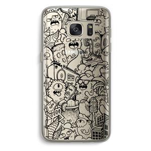 CaseCompany Vexx Black City : Samsung Galaxy S7 Transparant Hoesje