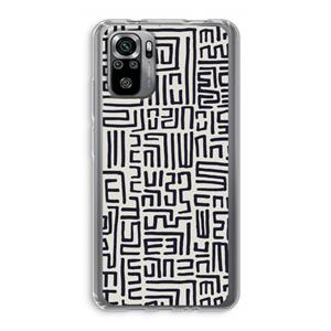 CaseCompany Moroccan Print: Xiaomi Redmi Note 10S Transparant Hoesje