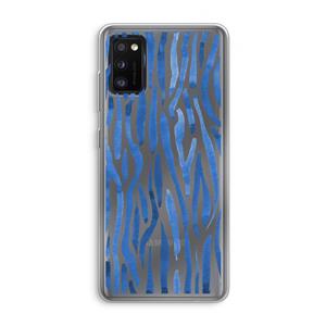 CaseCompany Blauwe nerven: Samsung Galaxy A41 Transparant Hoesje