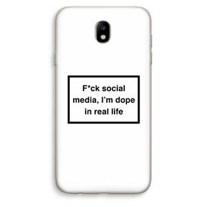 CaseCompany I'm dope: Samsung Galaxy J7 (2017) Transparant Hoesje