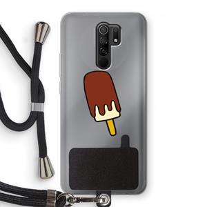 CaseCompany Frisco: Xiaomi Redmi 9 Transparant Hoesje met koord