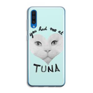 CaseCompany You had me at tuna: Samsung Galaxy A50 Transparant Hoesje