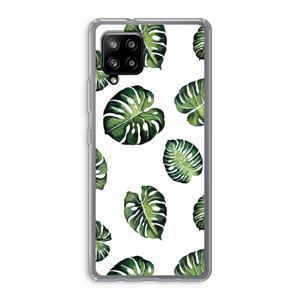 CaseCompany Tropische bladeren: Samsung Galaxy A42 5G Transparant Hoesje