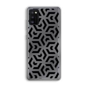 CaseCompany Crazy pattern: Samsung Galaxy A41 Transparant Hoesje