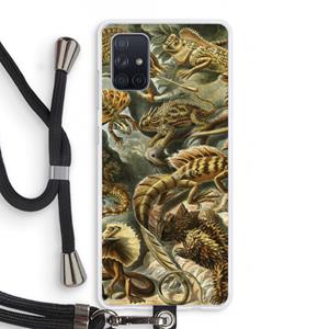 CaseCompany Haeckel Lacertilia: Samsung Galaxy A71 Transparant Hoesje met koord