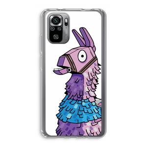 CaseCompany Lama: Xiaomi Redmi Note 10S Transparant Hoesje