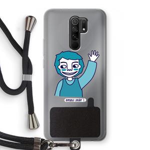 CaseCompany Zwaai: Xiaomi Redmi 9 Transparant Hoesje met koord