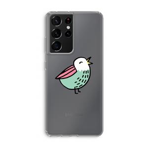 CaseCompany Birdy: Samsung Galaxy S21 Ultra Transparant Hoesje