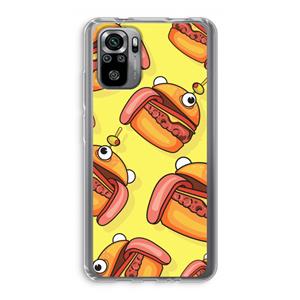 CaseCompany Hamburger: Xiaomi Redmi Note 10S Transparant Hoesje