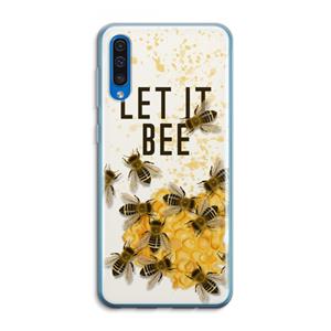 CaseCompany Let it bee: Samsung Galaxy A50 Transparant Hoesje