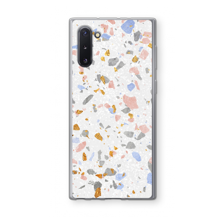 CaseCompany Terrazzo N°8: Samsung Galaxy Note 10 Transparant Hoesje