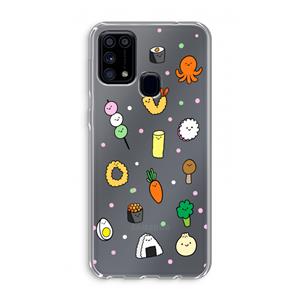 CaseCompany Happy bento friends: Samsung Galaxy M31 Transparant Hoesje