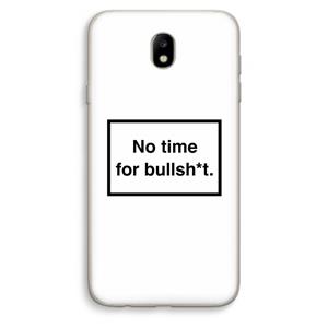 CaseCompany No time: Samsung Galaxy J7 (2017) Transparant Hoesje