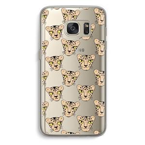 CaseCompany Tijger: Samsung Galaxy S7 Transparant Hoesje