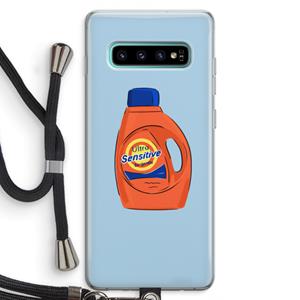 CaseCompany Ultra Sensitive: Samsung Galaxy S10 Plus Transparant Hoesje met koord