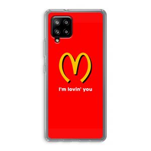 CaseCompany I'm lovin' you: Samsung Galaxy A42 5G Transparant Hoesje