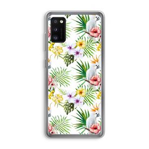 CaseCompany Gele kuif: Samsung Galaxy A41 Transparant Hoesje