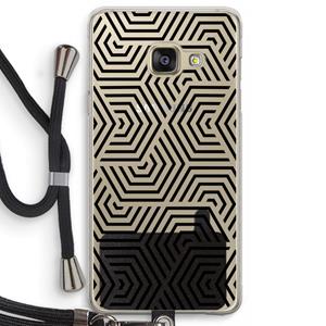 CaseCompany Magic pattern: Samsung Galaxy A3 (2016) Transparant Hoesje met koord