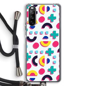 CaseCompany 8-bit N°2: Sony Sony Xperia 10 III Transparant Hoesje met koord