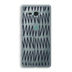 CaseCompany Marrakech Zigzag: Sony Xperia XZ2 Compact Transparant Hoesje
