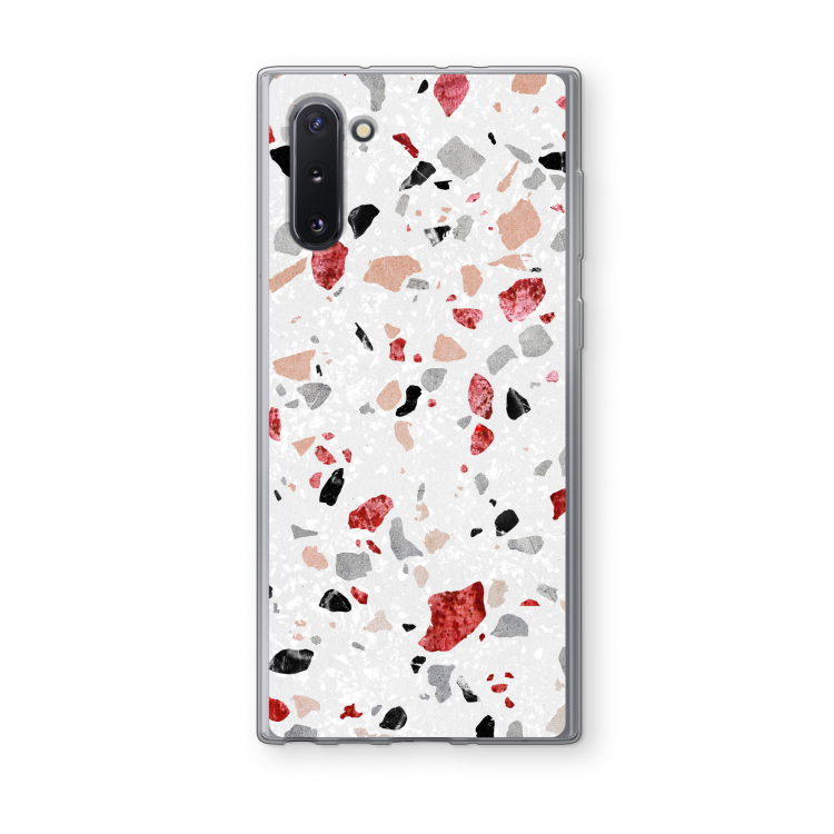 CaseCompany Terrazzo N°12: Samsung Galaxy Note 10 Transparant Hoesje