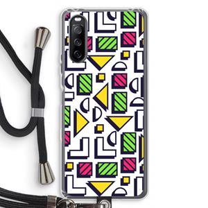 CaseCompany 8-bit N°4: Sony Sony Xperia 10 III Transparant Hoesje met koord