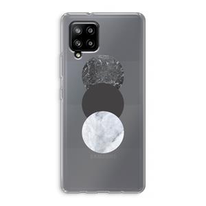 CaseCompany Marmeren cirkels: Samsung Galaxy A42 5G Transparant Hoesje
