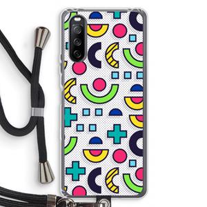 CaseCompany 8-bit N°6: Sony Sony Xperia 10 III Transparant Hoesje met koord