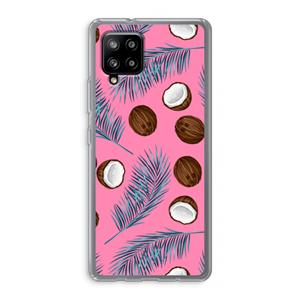 CaseCompany Kokosnoot roze: Samsung Galaxy A42 5G Transparant Hoesje