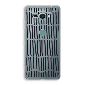 CaseCompany Moroccan stripes: Sony Xperia XZ2 Compact Transparant Hoesje