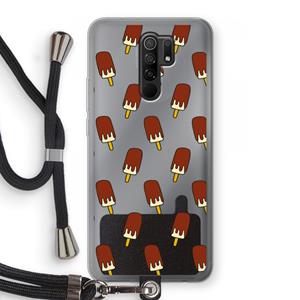 CaseCompany Yummy: Xiaomi Redmi 9 Transparant Hoesje met koord