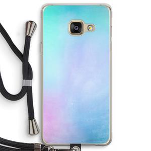 CaseCompany mist pastel: Samsung Galaxy A3 (2016) Transparant Hoesje met koord