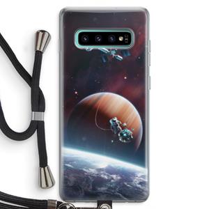 CaseCompany Examiner: Samsung Galaxy S10 Plus Transparant Hoesje met koord