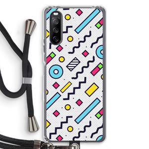 CaseCompany 8-bit N°8: Sony Sony Xperia 10 III Transparant Hoesje met koord