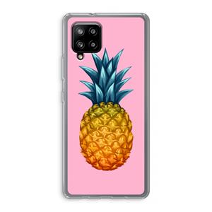 CaseCompany Grote ananas: Samsung Galaxy A42 5G Transparant Hoesje