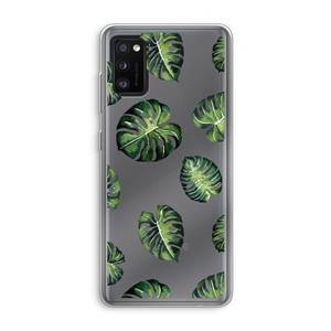 CaseCompany Tropische bladeren: Samsung Galaxy A41 Transparant Hoesje