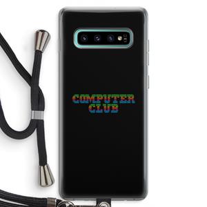 CaseCompany Retro: Samsung Galaxy S10 Plus Transparant Hoesje met koord