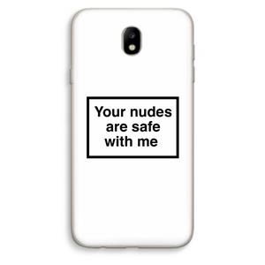 CaseCompany Safe with me: Samsung Galaxy J7 (2017) Transparant Hoesje