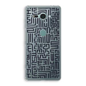 CaseCompany Moroccan Print: Sony Xperia XZ2 Compact Transparant Hoesje