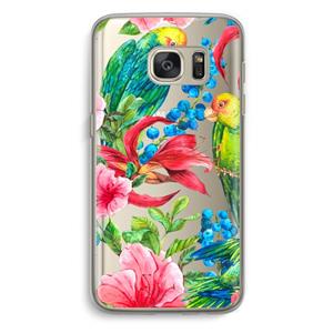CaseCompany Papegaaien: Samsung Galaxy S7 Transparant Hoesje